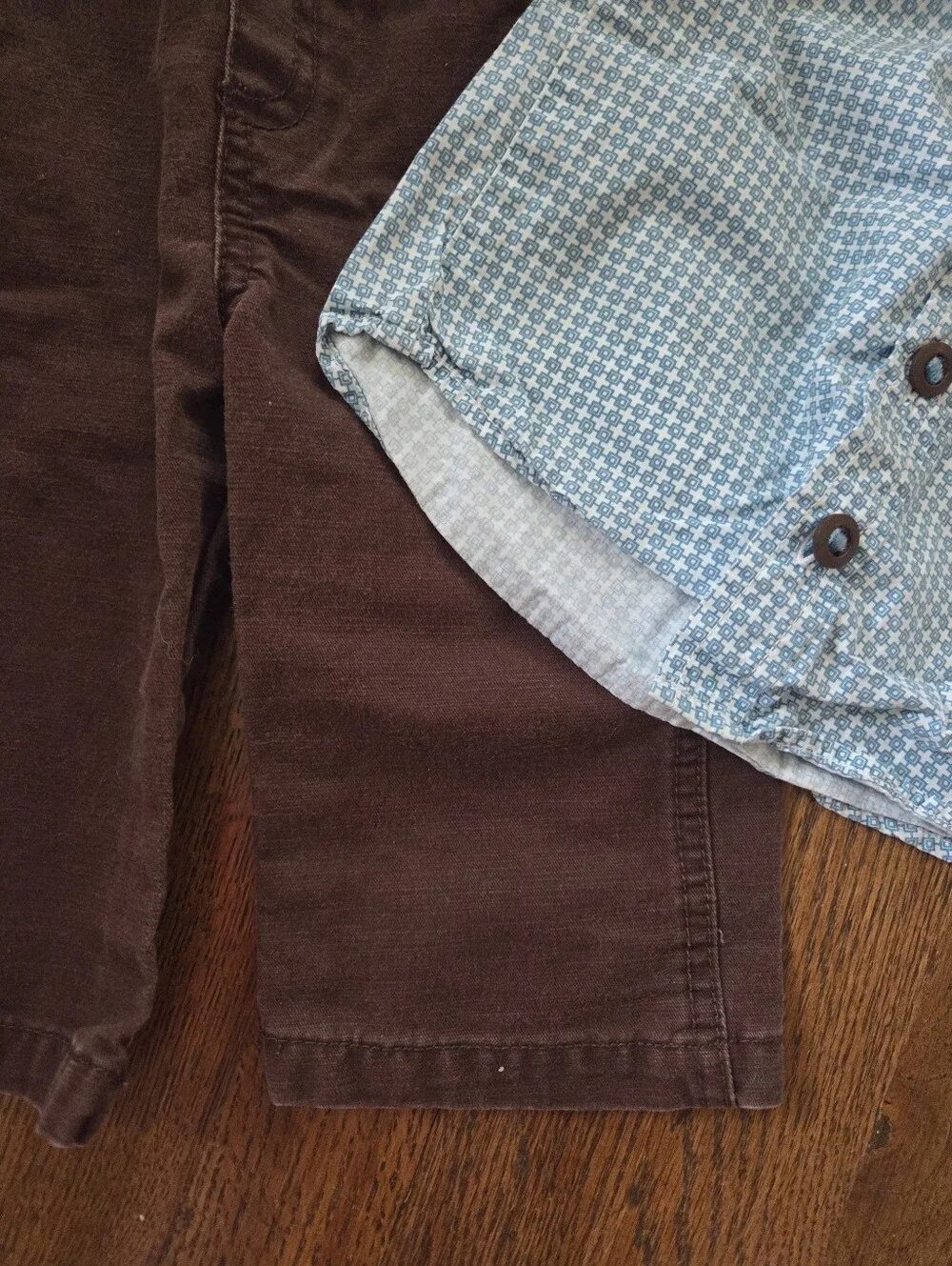Boys 6/9M Blue/Brown Outfit